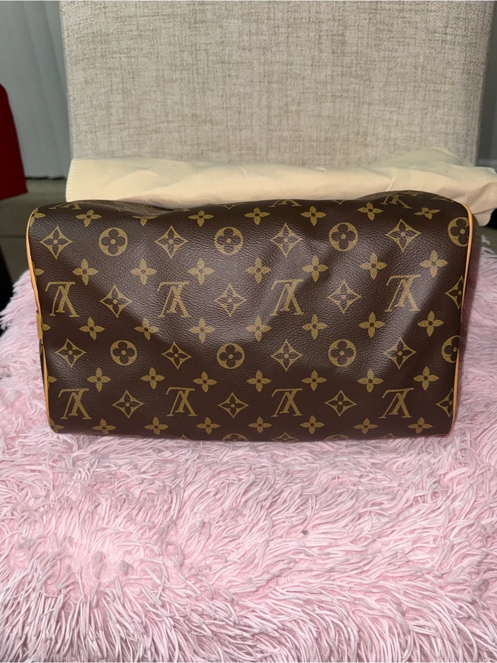 Monogram Speedy 30 Brown Canvas Satchel
